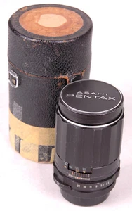 SUPER-TAKUMAR M42 ASAHI PENTAX LENS 1:3.5/135mm-Distressed Leather Case - Picture 1 of 5