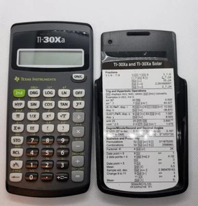 Texas Instruments TI-30XA Scientific Calculator With Cover Contains Battery - Imagen 1 de 4