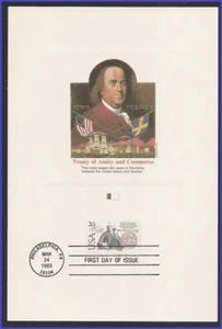 USA5 #2036 U/A FLEETWOOD PROOFCARD FDC US - Sweden - Picture 1 of 1