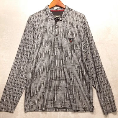 Mondo Mens Long Sleeve Button Shirt Sz.3XL/Gray & Black Heather/Textured Fabric  - Image 1 of 4