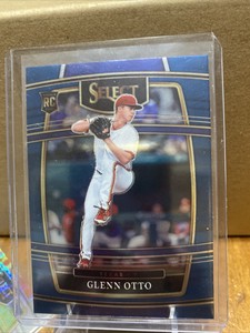 2022 Panini Select Baseball Glenn Otto #6 RC NM Blue Parallel Texas Rangers