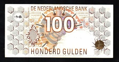 🇳🇱 Netherlands, 100 Gulden 1992 P-101, "Nederlandsche Bank" BANKNOTE - Image 1 of 2