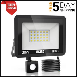 JESLED Faretto LED Da Esterno Con Sensore di Movimento 20W 2200 Lumen IP66 - Foto 1 di 7
