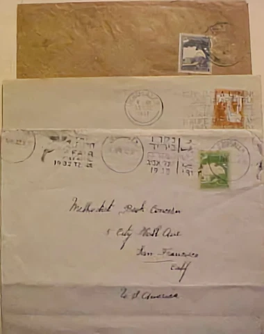 PALESTINE  JERUSALEM  1932,1937 SLOGANS 1945 3 DIFF Cover