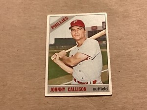 1966 Topps Baseball #230 Johnny Callison - EX - Lite Corner Wear - No Creases -