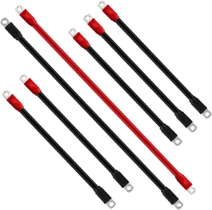 Cable 7 Pc Set # 2 Awg HD Golf Cart Battery Club Car 48 Volt Wire Kit, Golf Cart - Picture 1 of 9
