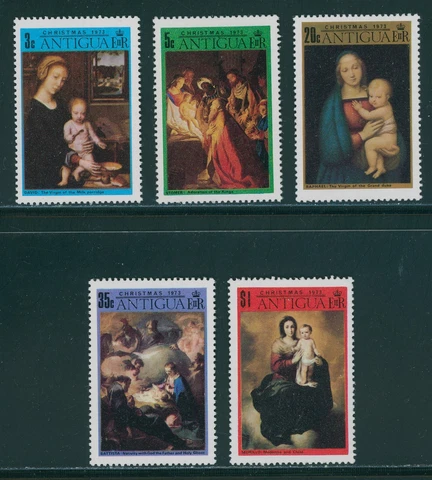 Antigua Scott #316-320 MNH Christmas 1973 $$ 396310 Cover