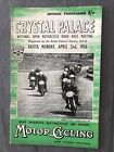 Race Programme 2 April 1956 Crystal Palace Motorcycle National Open Meeting A5