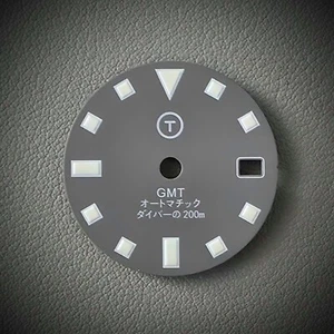 TLDC0611GMT Grey C3 / Seiko Mod PLGS GMT Dial NH34 4R34 SSK 28.5 28.5mm - Picture 1 of 1