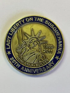 2011 Lady Liberty on the Susquehanna - Medalla medallón de bronce 25 aniversario - Imagen 1 de 2
