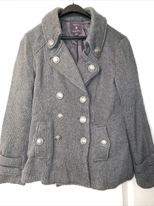 Forever Twenty One Double Breasted Pea Coat Military Steampunk Style - Picture 1 of 7