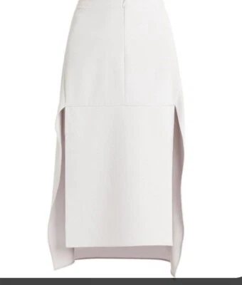 BCBGMaxazria Runway Giana Slits Pencil Skirt SZ L NWT $248  Career Light Beige - Image 1 of 4