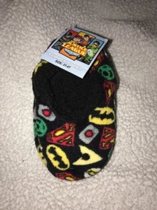 Neu mit Etikett Jungen 3T-4T DC Justice League Hausschuhe Socken Batman Superman süß! - Bild 1 von 6