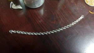 Nice Sterling Silver Ladies Round Link or Charm Bracelet - Picture 1 of 2