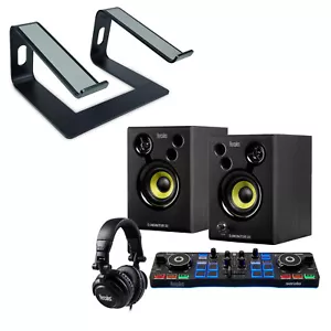 Hercules DJ Starter Kit DJ-Controller Set + keepdrum Laptopständer Schwarz - Picture 1 of 8