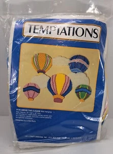 Vintage Temptations Above The Clouds Plastic Canvas Needlepoint Kit Wall Hanging - Picture 1 of 4