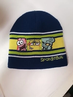 Bob Esponja Pantalones Cuadrados Gorro Invierno Sombrero Nickelodeon Juvenil Talla Única 2005 De Colección Foto 1 de 4