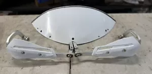 Low White Windshield + Hand Guards Ski-Doo Rev MXZ 03-07 500SS 600 800 Free Ship - Picture 1 of 1