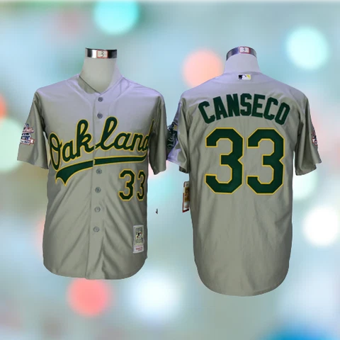 Men's Oakland Athletics - #33 Jose Canseco Cool Base Men's Stitched Jersey Cover