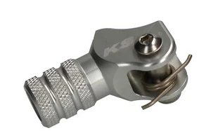Palanca de cambios universal KSX +1 cm plata para motocross enduro - Imagen 1 de 2