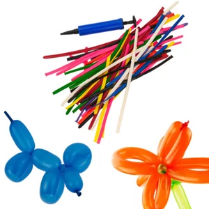 Satz Modellierballons mit Pumpe: Kreativer Spaß für Kinderpartys - Bild 1 von 7