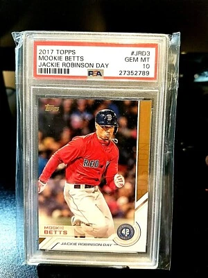 2017 MOOKIE BETTS TOPPS JACKIE ROBINSON DAY #JRD3 PSA GEM MT 10 - Image 1 of 4