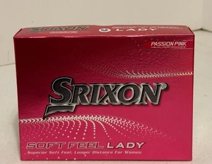 1 dozen New Srixon Soft Feel Lady pink golf balls women's- New In Box - Picture 1 of 4