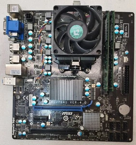 ✅Carte Mère Msi 760GM-P34 (FX) (MS-7641) / AMD FX-4100 3,80Ghz AM3+ / 8Gb DDR3 - Imagen 1 de 8