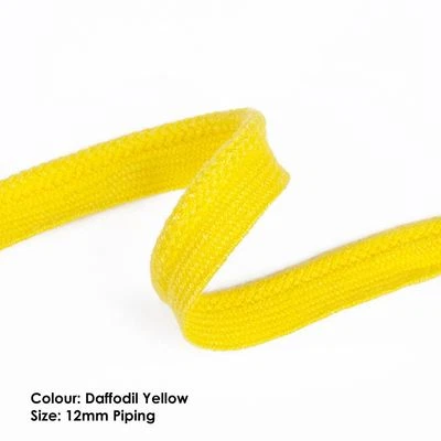 Cordão de cordão e pipping combinando, acabamento de inserção 12mm, gravata redonda com capuz 7mm - Imagem 1 de 4