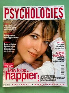 PSYCHOLOGIES magazine July-2007 SOPHIE MARCEAU John Travolta Mel C Esther Freud - Picture 1 of 3