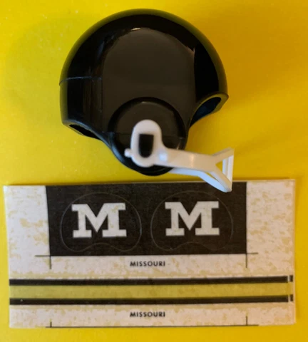 1970 Missouri Tigers mini NCAA Vintage gumball football helmet decal set Big 8 Cover