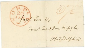 STAMPLESS-NORFOLK(Norfolk County)VIRGINIA-20/JAN,K & A high(red)-1832(docketing) - Picture 1 of 2