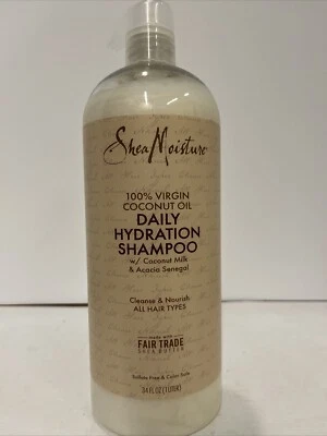 Champú hidratación diaria leche aceite de coco virgen 100 % Shea Moisture 34 fl oz Foto 1 de 4