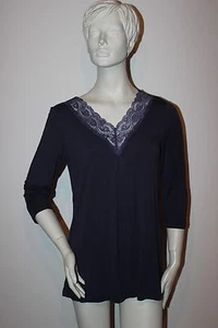 Triumph Pyjama Oberteil "Amourette SS15 PK01" Gr. 36 blau Loungewear Schlafanzug - Picture 1 of 6