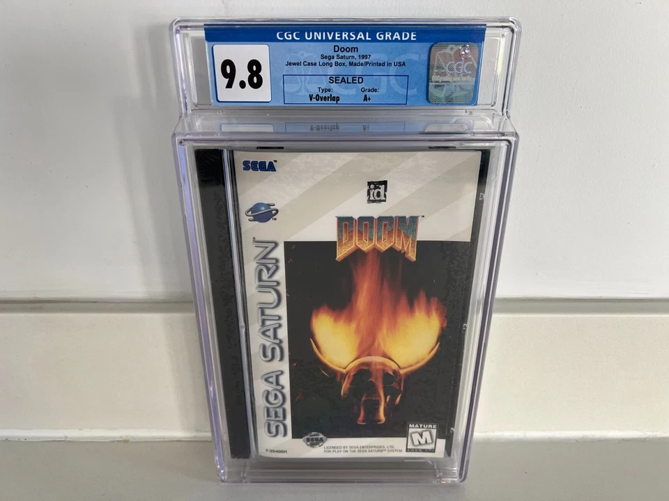 Doom (Sega Saturn) CGC 9.8 A+ New Sealed Graded WATA VGA 1st Print 1997 - Image 1 of 4