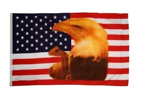 Fahne USA Adler mit Träne Flagge amerikanische Hissflagge 90x150cm - Bild 1 von 1
