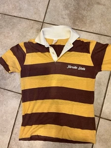 Vintage Florida State Seminoles FSU Rare Uniform Polo Shirt 70s 80s M - Picture 1 of 3