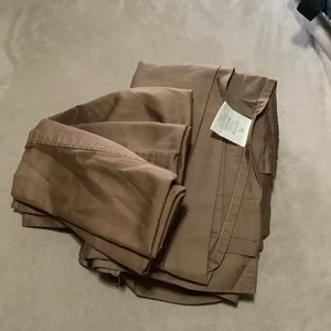 Ralph Lauren LRL 2 Queen Flachbettlaken 3 Kissenbezüge 100% Baumwolle Ton Hellbraun **MÄNGEL* - Bild 1 von 7