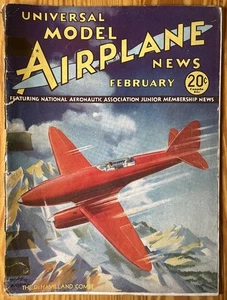 Vintage Original MODEL AIRPLANE NEWS Aviation Magazine February 1935 - Picture 1 of 13