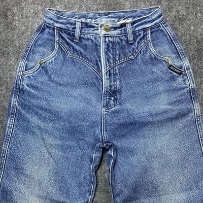 VTG Rocky Mountain Bareback Jeans Womens 24x26 Rockies High Rise Faded Denim - Image 1 of 4