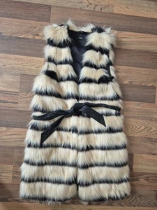 CALENTADOR CORPORAL MUJER F&F PIEL SINTÉTICA SIN MANGAS UK10 ANIMAL PRINT - Imagen 1 de 7