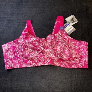 Nuevo Sujetador Catherine Intimates Talla 48DD Inalámbrico Rosa Blanco Diseño Cobertura Completa - Imagen 1 de 15