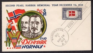 1943 Overrun Countries Denmark/Norway - Staehle  FDC TB396 - Bild 1 von 1