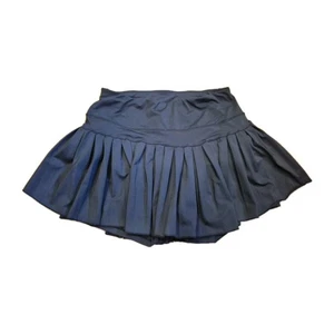 Gold Hinge Medium Black Tennis Skirt Pleated Pickleball Stretch Built In Shorts - Picture 1 of 11