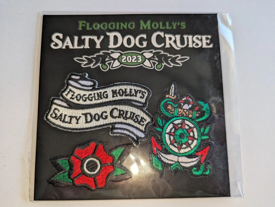 Flogging Molly Salty Dog Cruise 2023 3 Set Patches New, Unopened - Image 1 of 1
