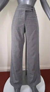 H&M Damen High-Waisted Wide-Leg Hose Glen Plaid UK Größe 10 / EUR 38 - Bild 1 von 16