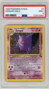 1999 Pokemon Fossil Gengar Holo PSA 9 Mint WOTC Vintage Card #5 - Bild 1 von 2