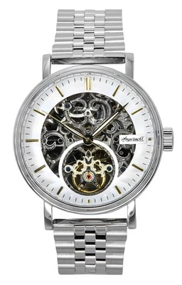 Ingersoll The Charles Stainless Steel Silver Skeleton Dial I05803B Mens Watch - Immagine 1 di 4