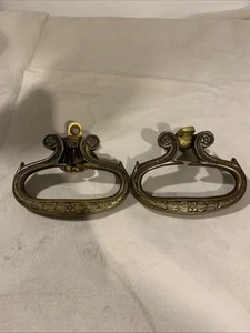 maniglie per armadi vintage ottone antico - Foto 1 di 5