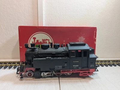 LGB 2080 D - BR 99 6001 DR 树脂交叉铁路蒸汽机车 - 直流 - G 比例 — 第 1/4 张图片